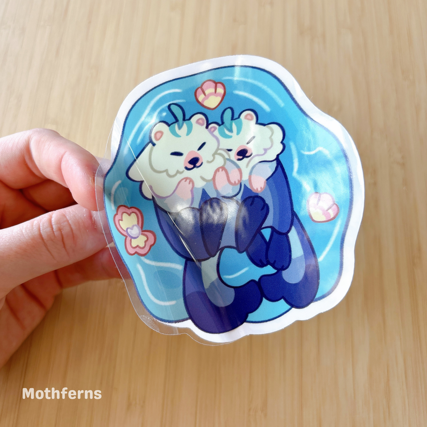 Transparent Leisurely Otter Sticker