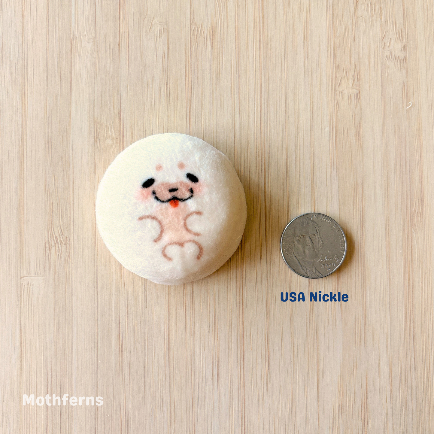 Seal Mochi Plush Pin